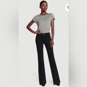 NWT Frame Denim High Rise Le Flare Black Size 26